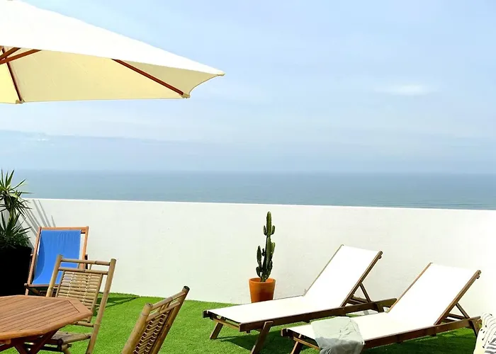 Апартаменты Boutique W Sea View And Private Rooftop Terace Назаре